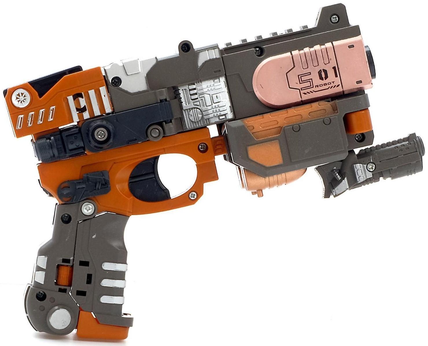 Бластер «Титан», трансформируется, стреляет мягкими пулями, цвет коричневый