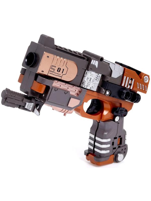 Бластер «Титан», трансформируется, стреляет мягкими пулями, цвет коричневый
