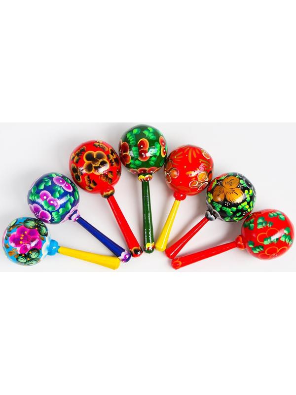 Маракас деревянный большой, МИКС