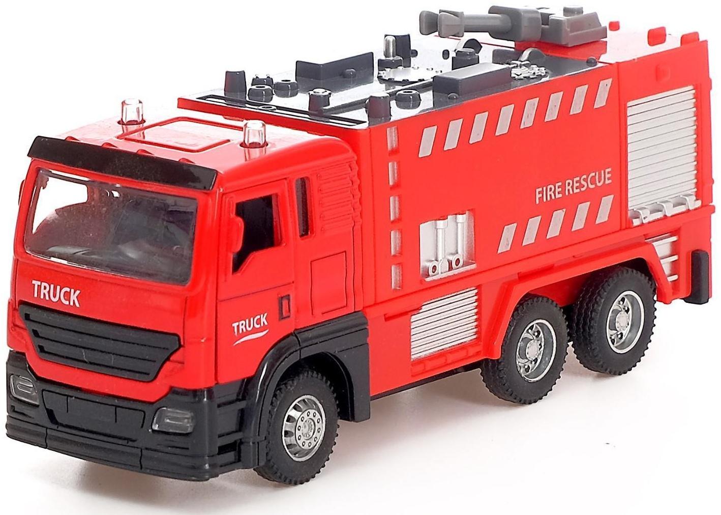 Парковка «Пожарная часть» с машинкой и рацией, световые и звуковые эффекты, МИКС