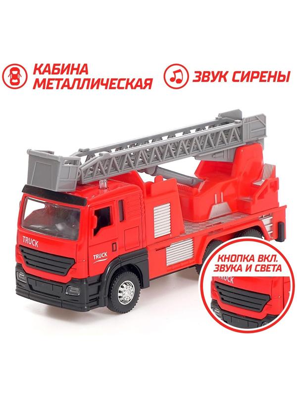 Парковка «Пожарная часть» с машинкой и рацией, световые и звуковые эффекты, МИКС