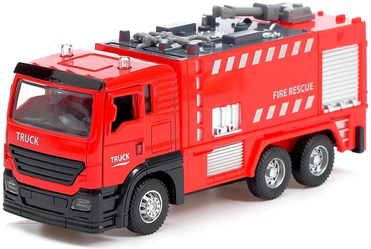 Парковка «Пожарная часть» с машинкой и рацией, световые и звуковые эффекты, МИКС