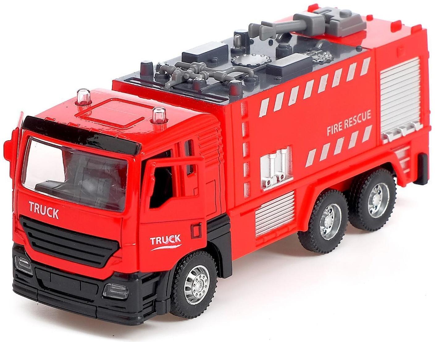 Парковка «Пожарная часть» с машинкой и рацией, световые и звуковые эффекты, МИКС