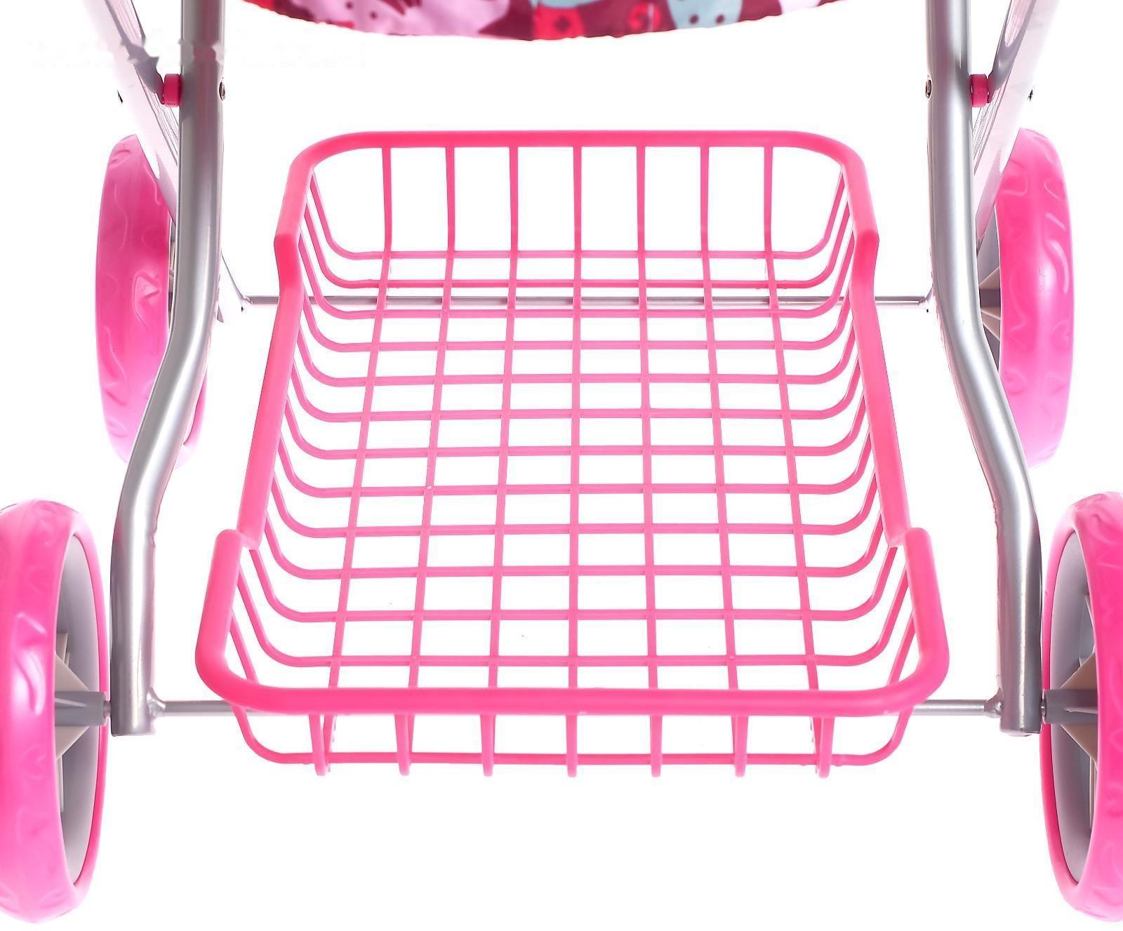 Коляска для кукол, универсальная, с корзиной, с сумкой