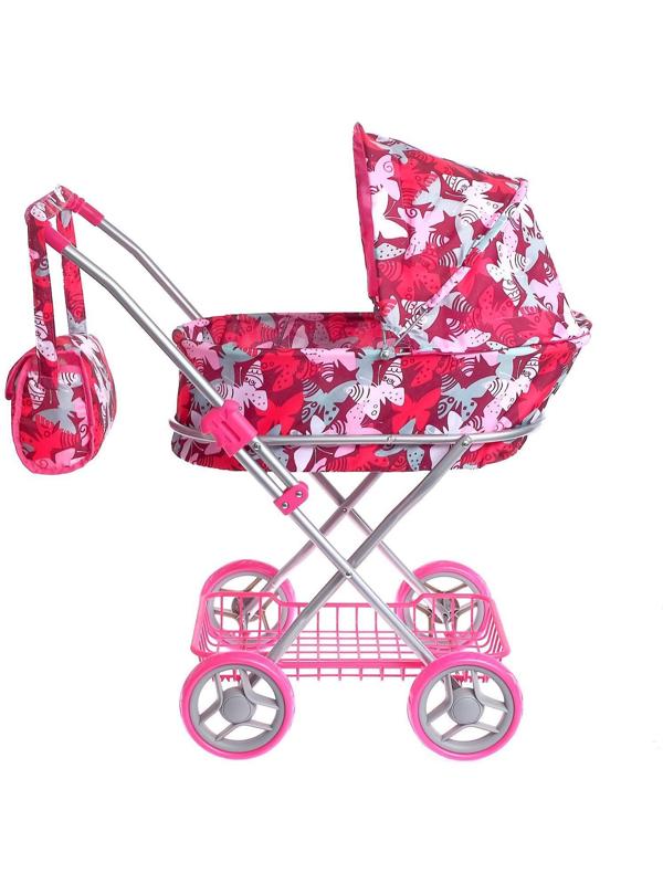 Коляска для кукол, универсальная, с корзиной, с сумкой