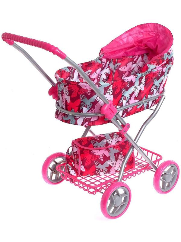 Коляска для кукол, универсальная, с корзиной, с сумкой