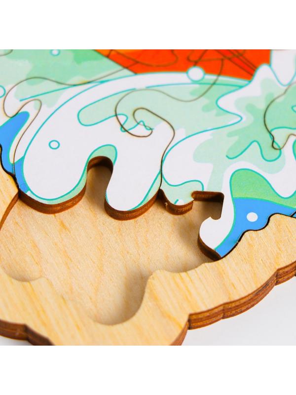 Пазл - вкладыш в рамке «Ноев ковчег» 30×25 см