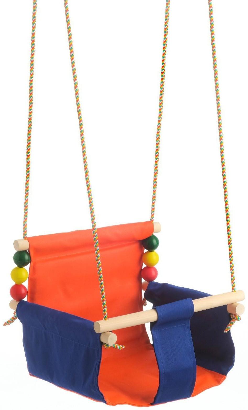 Подвесное кресло для игровой площадки с мягкой сидушкой и спинкой,сиденье 34х28 см