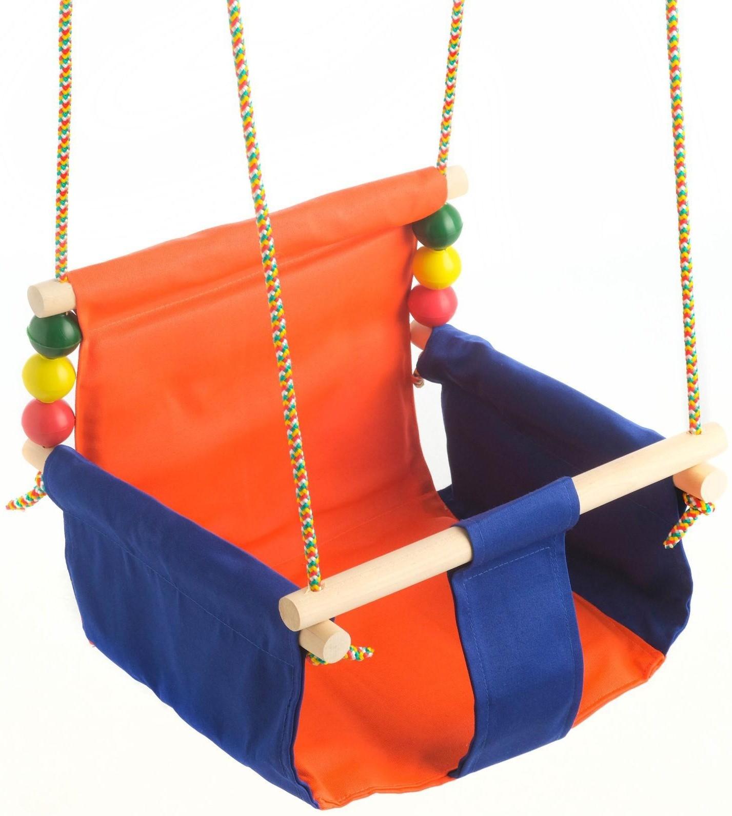 Подвесное кресло для игровой площадки с мягкой сидушкой и спинкой,сиденье 34х28 см