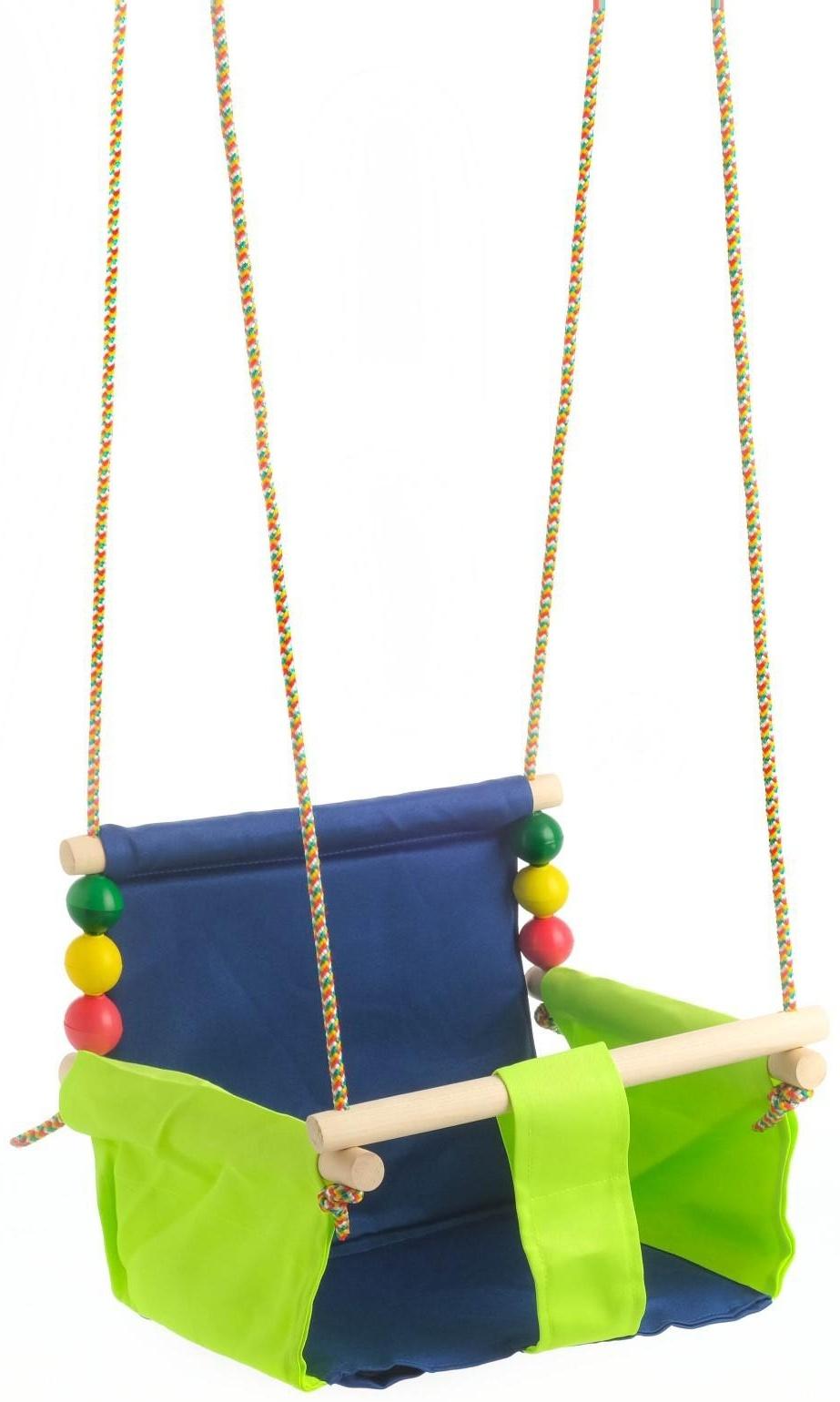 Подвесное кресло для игровой площадки с мягкой сидушкой и спинкой,сиденье 34х28 см