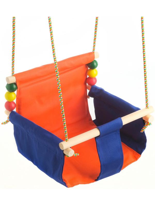 Подвесное кресло для игровой площадки с мягкой сидушкой и спинкой,сиденье 34х28 см
