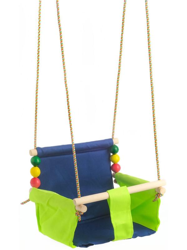 Подвесное кресло для игровой площадки с мягкой сидушкой и спинкой,сиденье 34х28 см