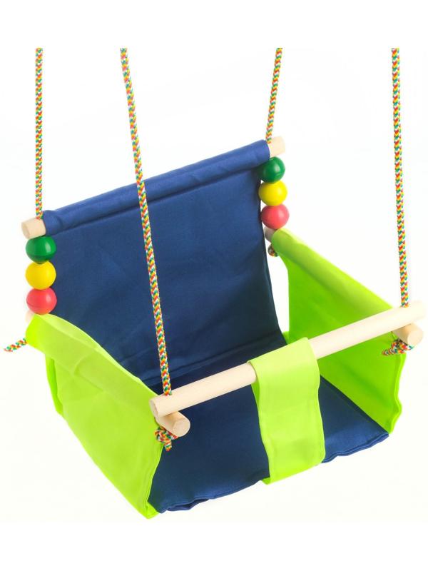 Подвесное кресло для игровой площадки с мягкой сидушкой и спинкой,сиденье 34х28 см