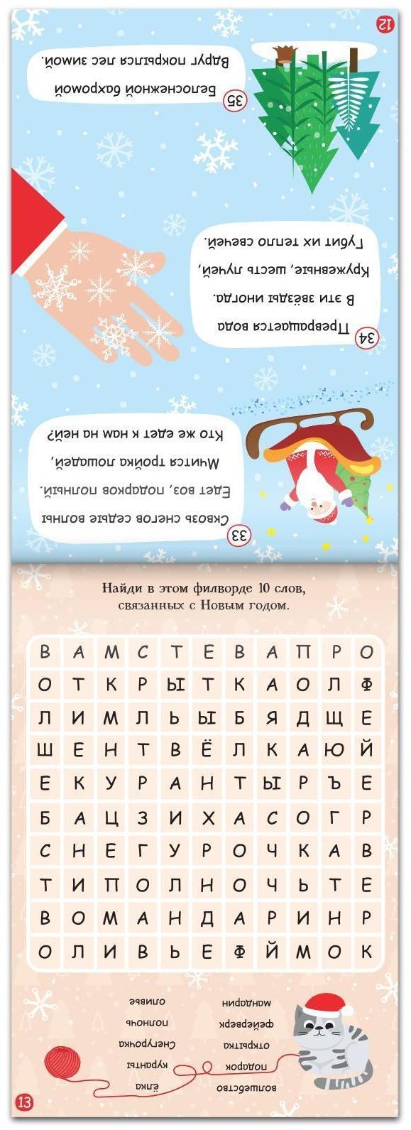 Блокнот IQ новогодний «Загадки», 36 стр.