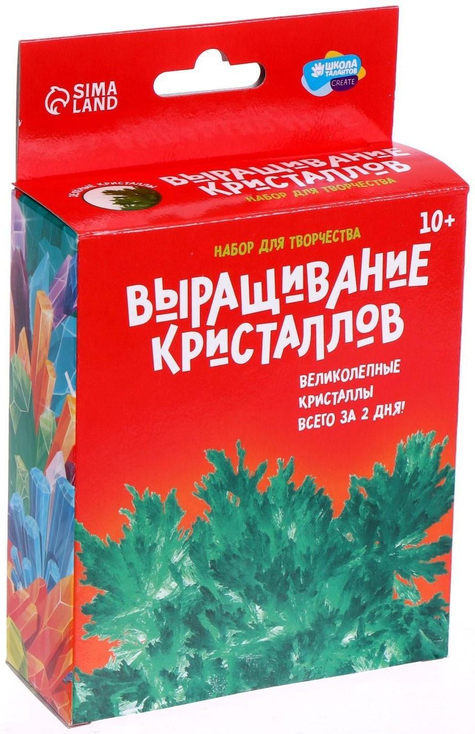 Набор для творчества «Лучистые кристаллы», цвет зелёный