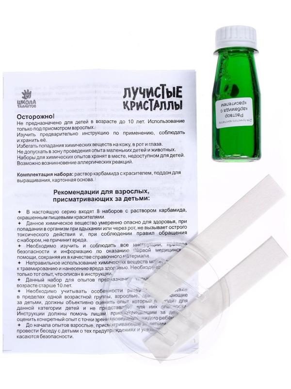 Набор для творчества «Лучистые кристаллы», цвет зелёный