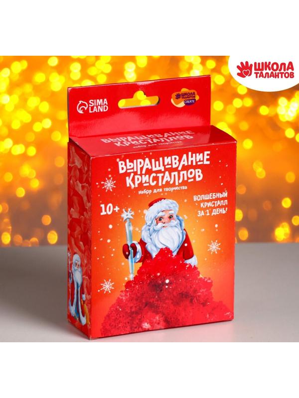 Набор для творчества «Лучистые кристаллы»: Дед Мороз, цвет красный