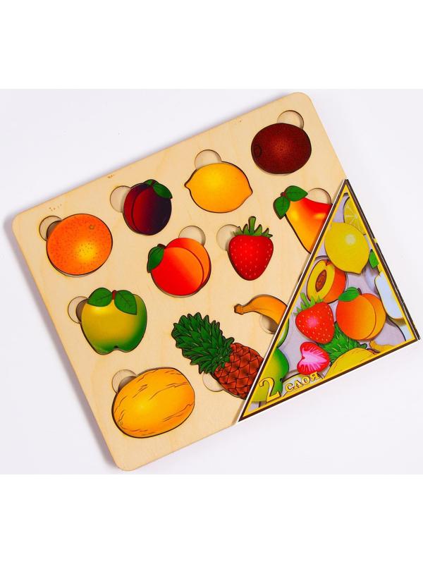 Развивающая доска «Большие фрукты», 2 слоя