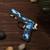 Сувенир деревянный «Резинкострел, синий камуфляж» + 4 резинки