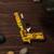 Сувенир деревянный «Резинкострел, жёлтые линии» + 4 резинки