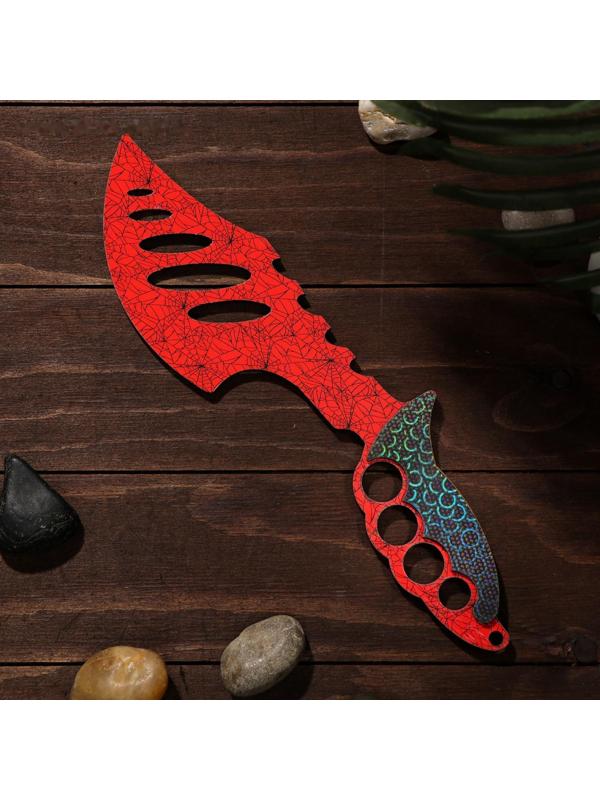 Сувенир деревянный «Топор», красный мрамор