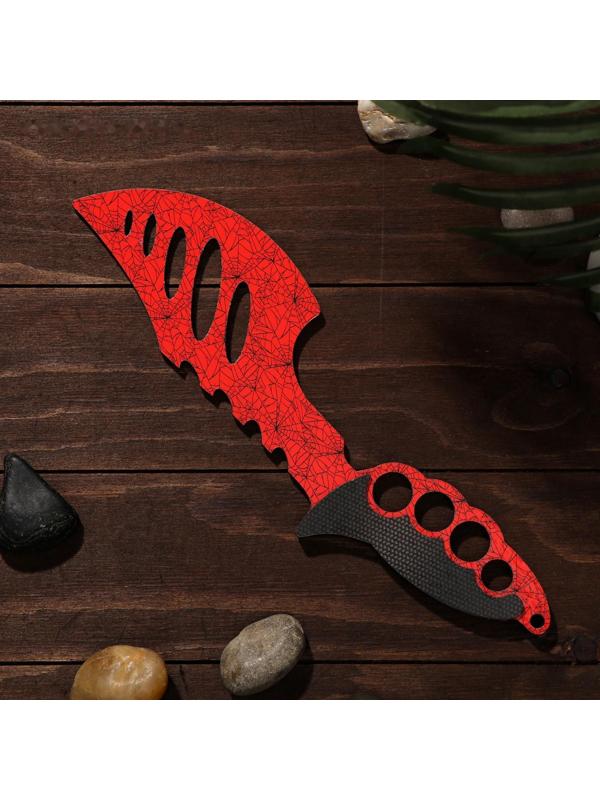 Сувенир деревянный «Топор», красный мрамор