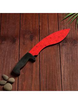 Сувенирное оружие из дерева «Мачете- кукри», красный мрамор