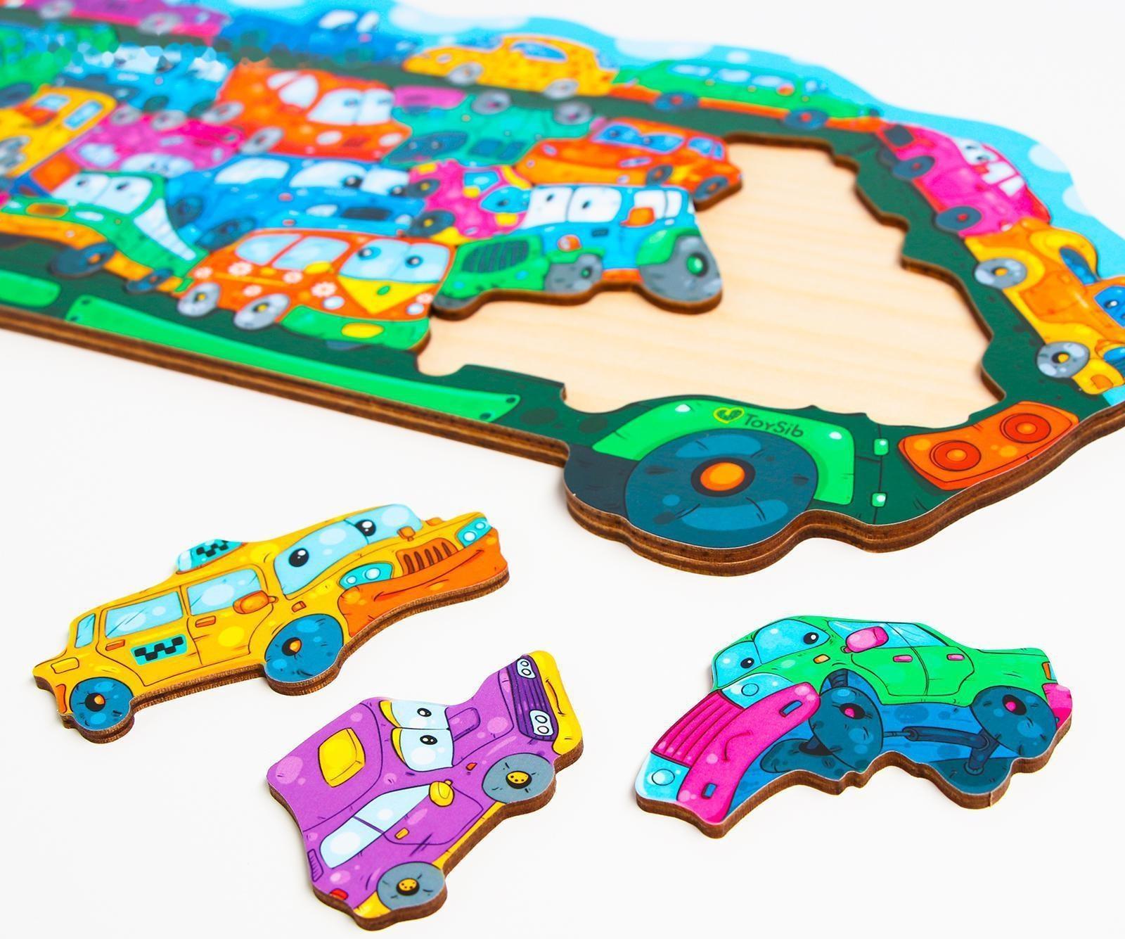 Пазл «Автовоз», бизиборды