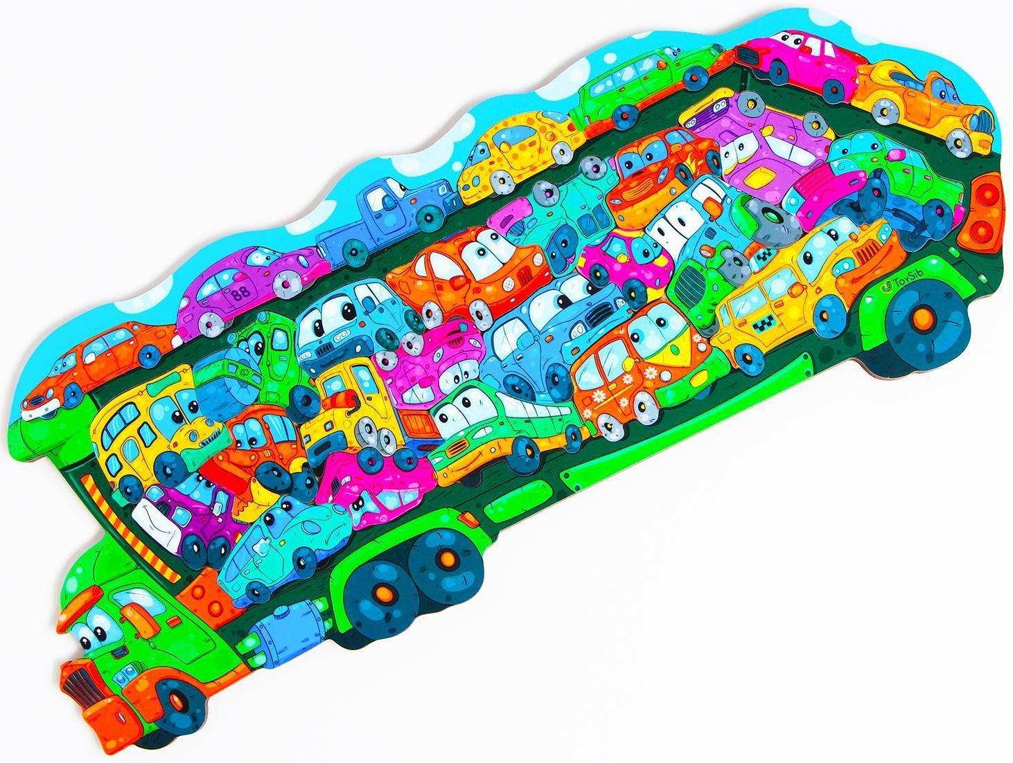 Пазл «Автовоз», бизиборды