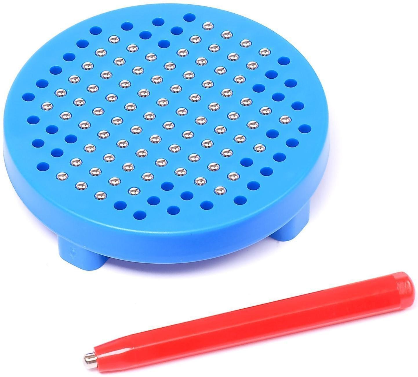 Планшет обучающий «Магнитное рисование», 120 отверстий, цвета МИКС