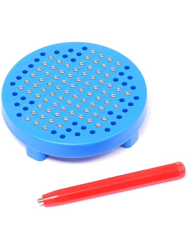 Планшет обучающий «Магнитное рисование», 120 отверстий, цвета МИКС