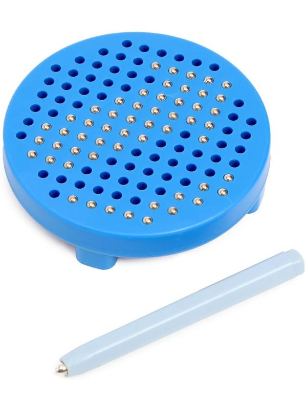 Планшет обучающий «Магнитное рисование», 120 отверстий, цвета МИКС