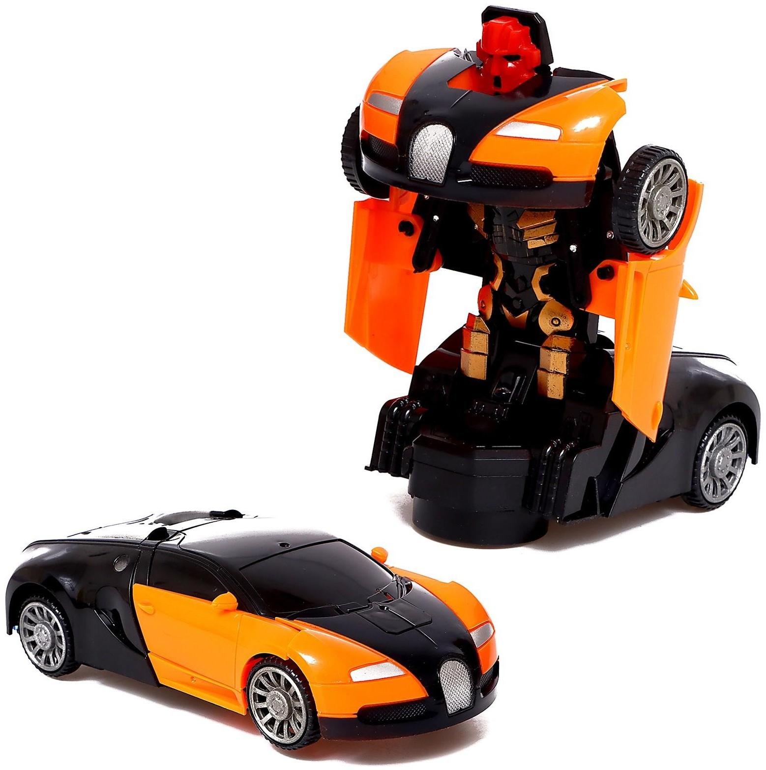 Робот-игрушка «Автобот», трансформируется, световые эффекты, русская озвучка, работает от батареек