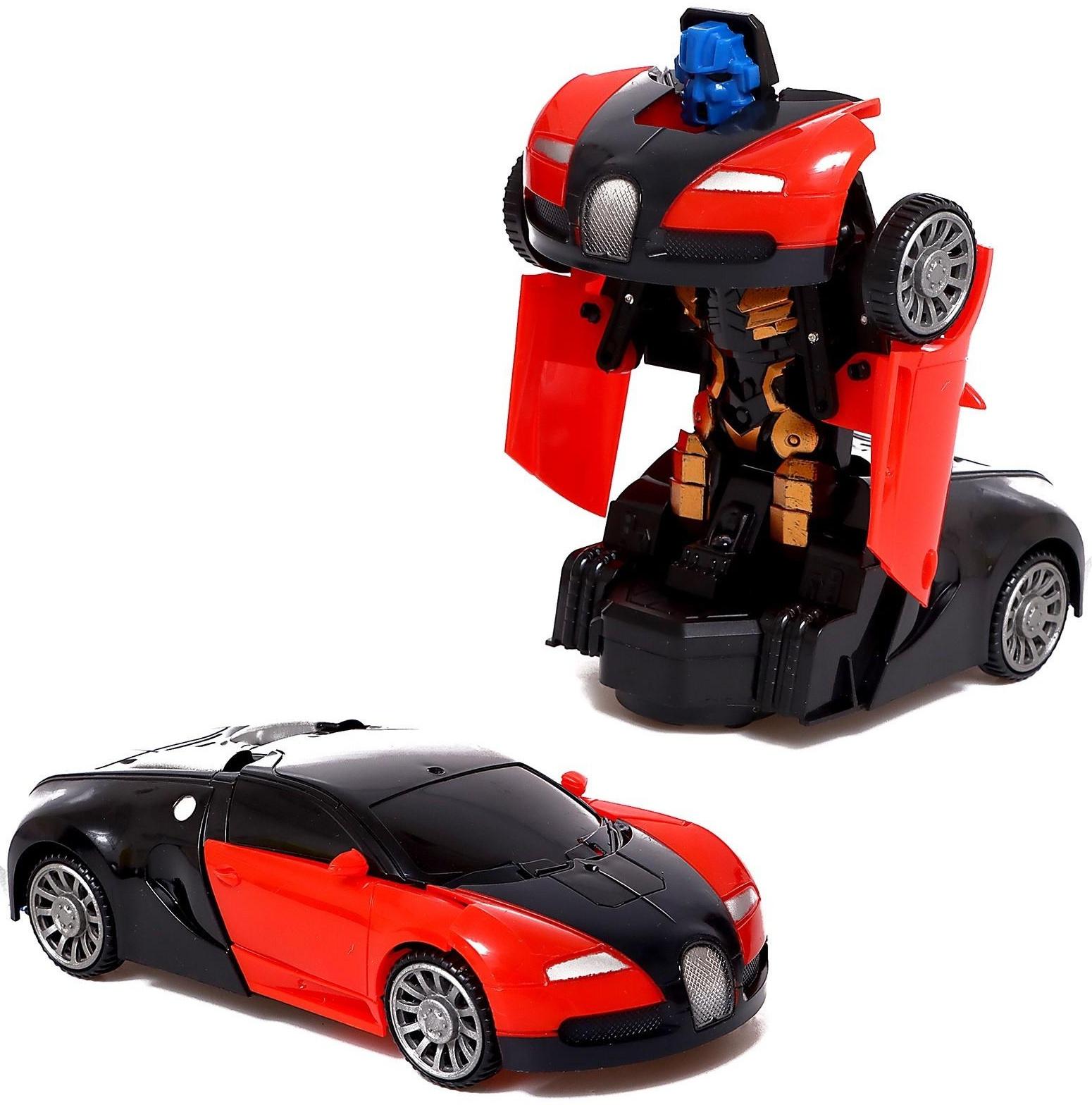 Робот-игрушка «Автобот», трансформируется, световые эффекты, русская озвучка, работает от батареек