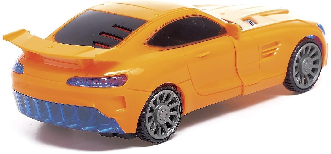 Робот-игрушка «Спорткар», трансформируется, световые эффекты, русская озвучка, работает от батареек