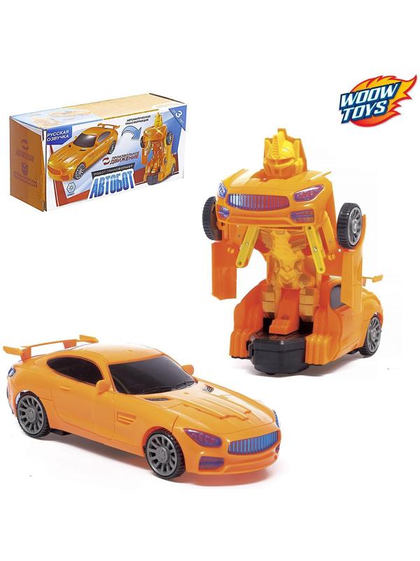 Робот-игрушка «Спорткар», трансформируется, световые эффекты, русская озвучка, работает от батареек