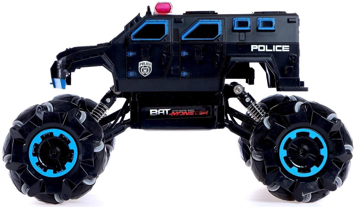 Машина радиоуправляемая «Джип-акробат», 4WD, движение во всех направлениях, аккумулятора, цвет синий