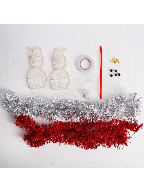 Новогодний ночник- украшение своими руками «Снеговик»