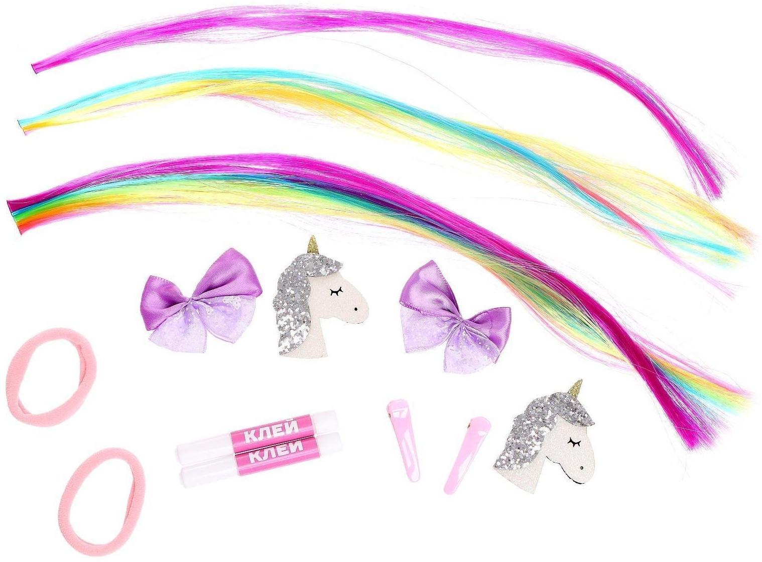 Набор для создания украшений Art Fashion: заколочки и резиночки с прядками