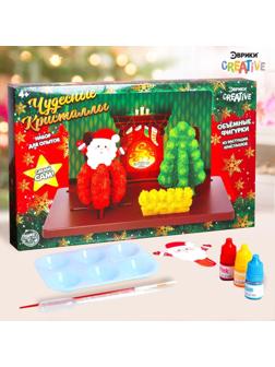 Набор для опытов «Чудесные кристаллы», Дед Мороз