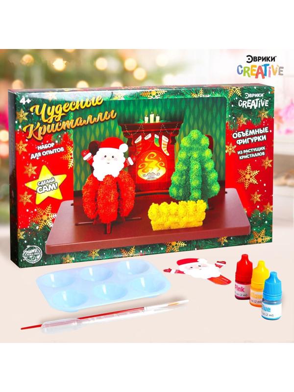 Набор для опытов «Чудесные кристаллы», Дед Мороз