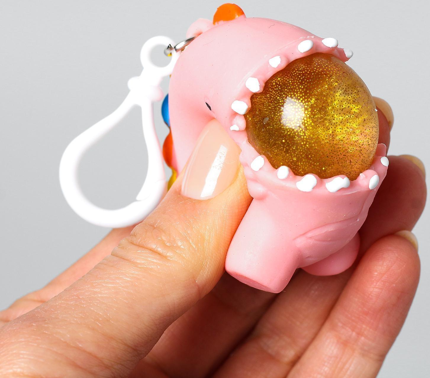 Мялка «Зубастик», на брелоке, цвета МИКС