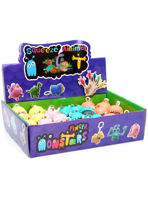 Мялка «Зубастик», на брелоке, цвета МИКС