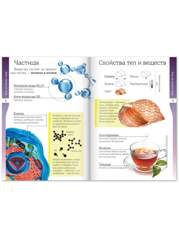 Набор книжек-шпаргалок «Мир природы и человека», 6 шт.