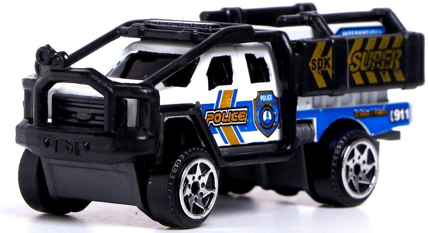 Машинка-сюрприз в банке, патруль, МИКС