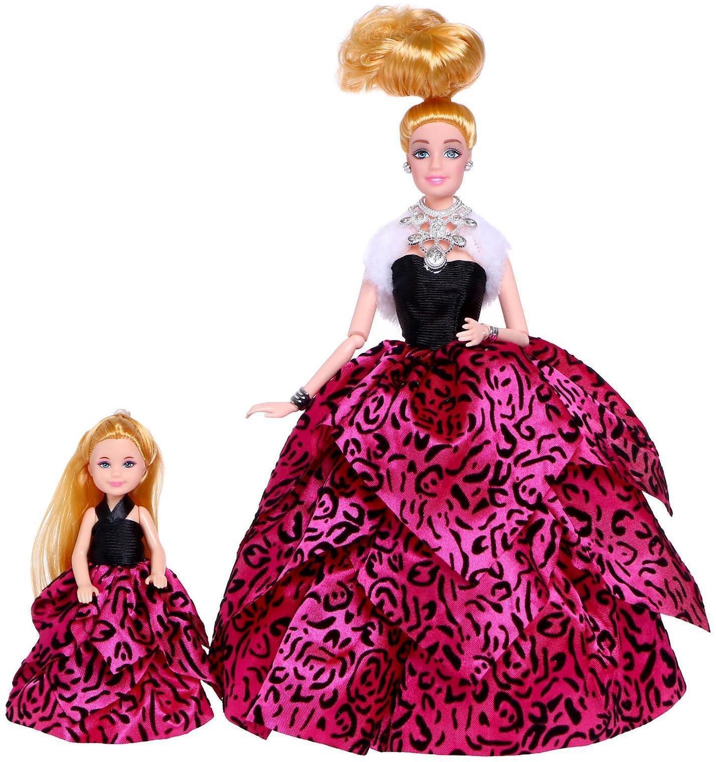 Кукла-модель с дочкой Family Look «Будь в тренде» розовая