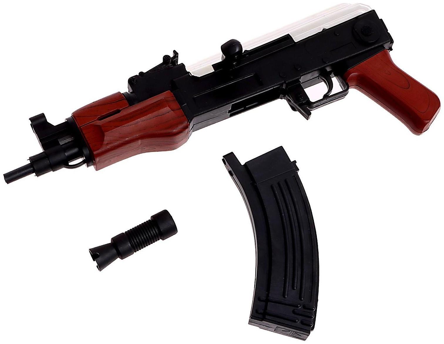 Автомат АКС-74У, стреляет пульками, 6 мм