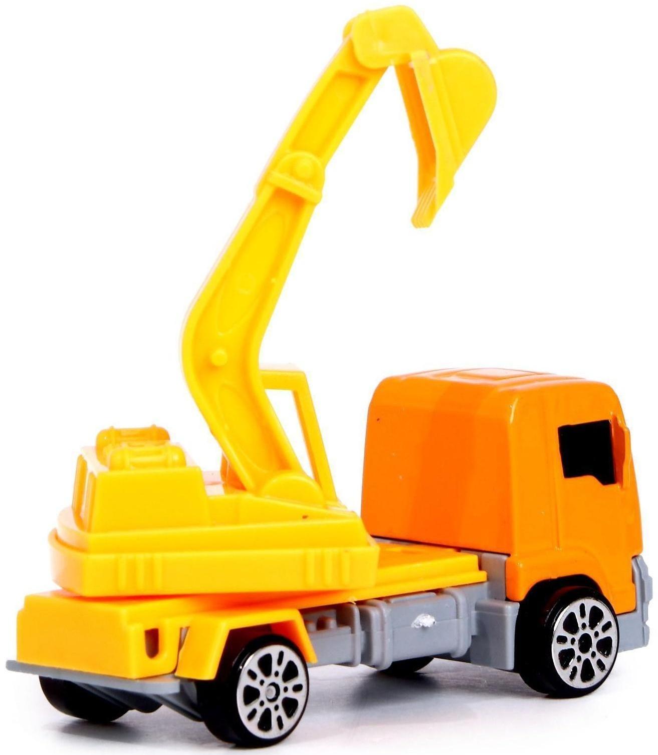 Машинка-сюрприз в яйце «Стройплощадка», МИКС