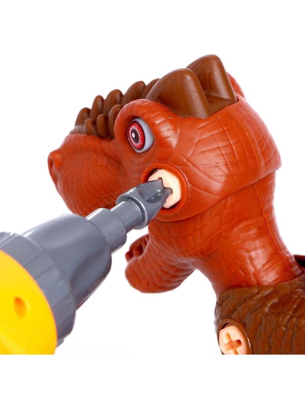 Конструктор винтовой «Велоцераптор», с электрическим шуруповёртом, 19 деталей