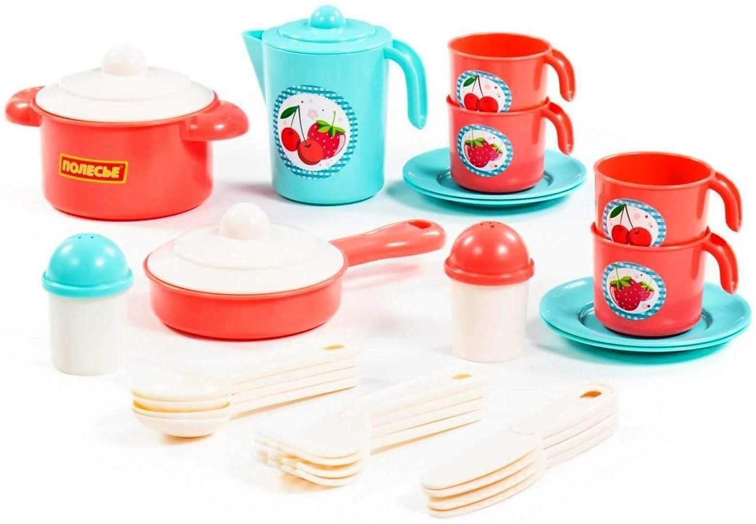 Набор детской посуды «Настенька», на 4 персоны, 28 элементов